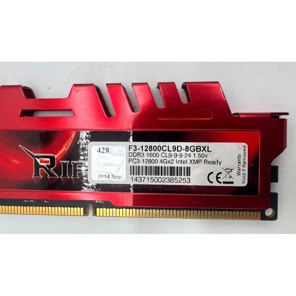 G.Skill Ripjaws X 8GB (2x4GB) DDR3-1600 PC3-12800 CL9 Desktop RAM F3-12800CL9D